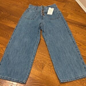 New Zara Jeans Wide-Leg Blue Jeans size 2